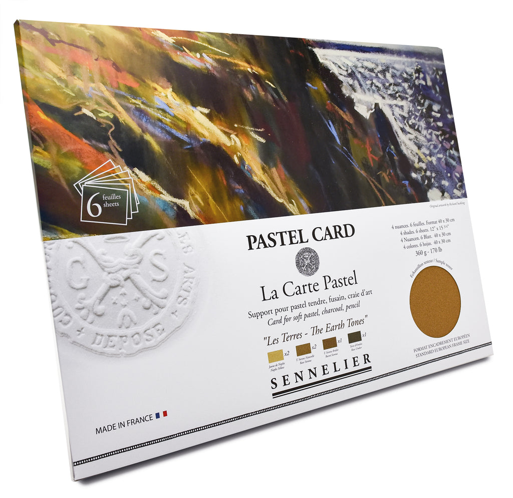 Pastel Card 40 x 30cm Les Terres - 6 feuilles