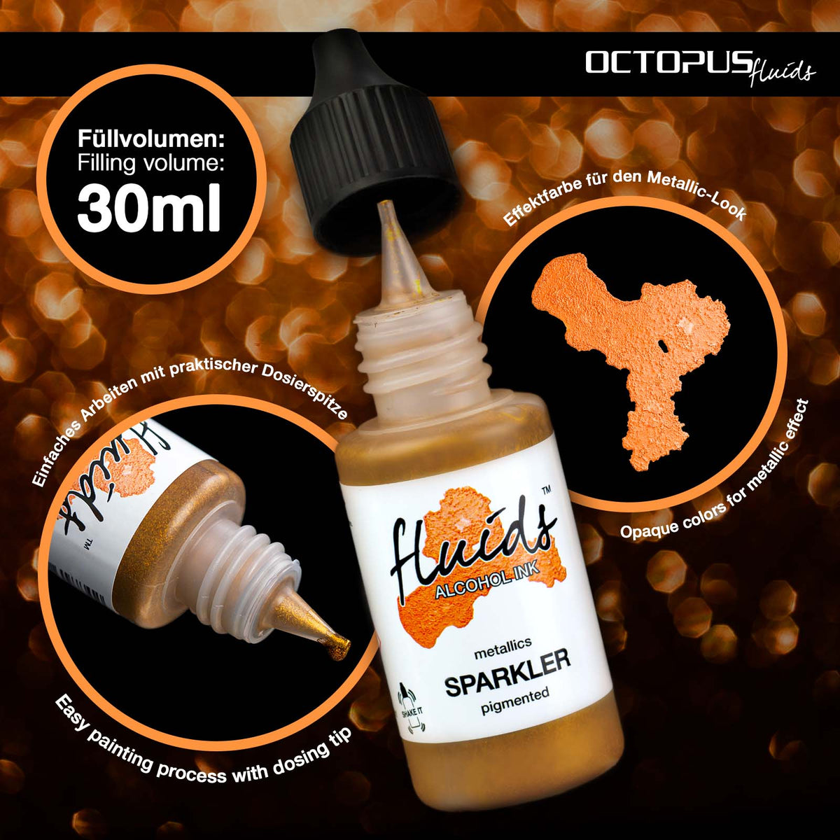 Encre à Alcool METALLICS SPARKLER 30ml