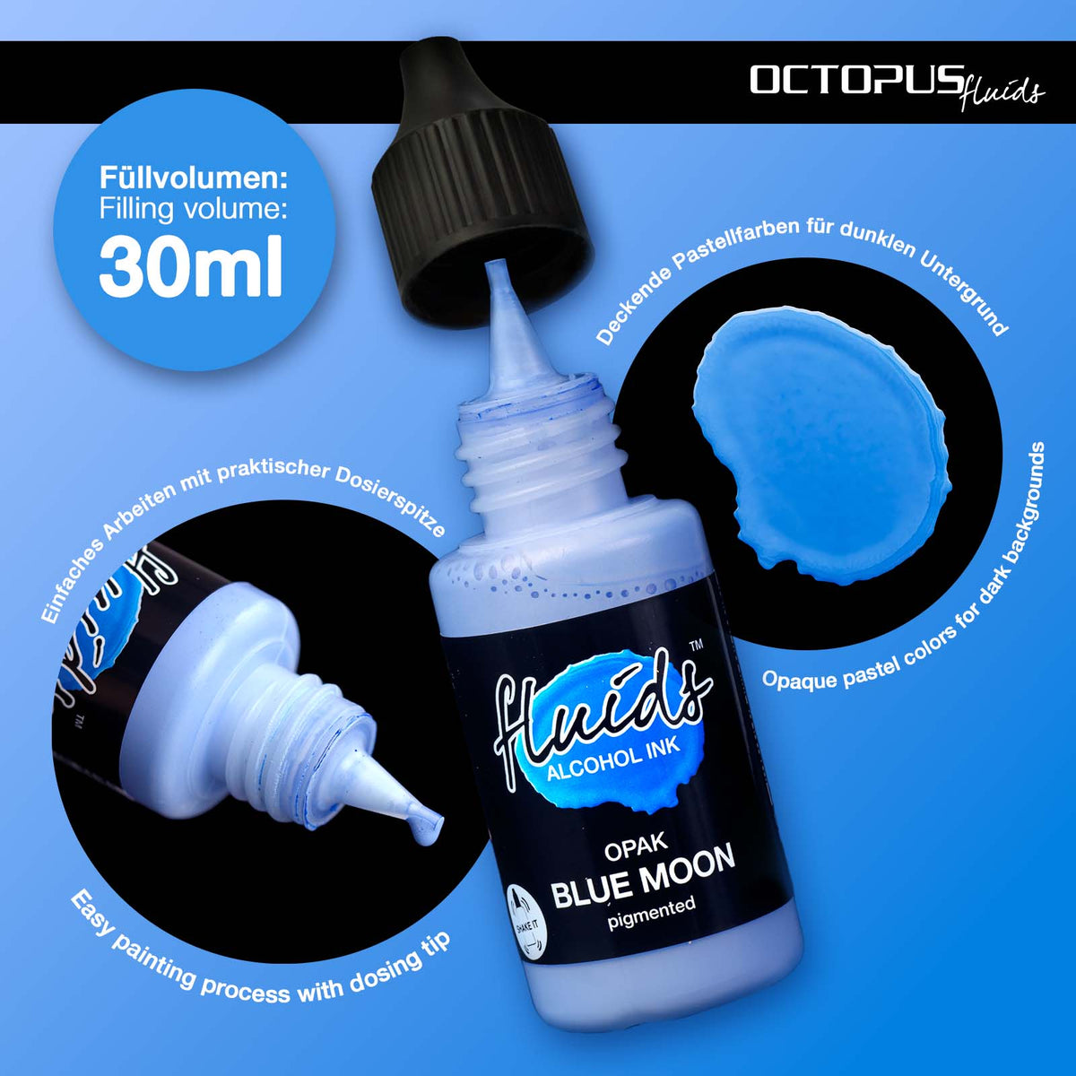 Encre à Alcool OPAK BLUE MOON 30ml