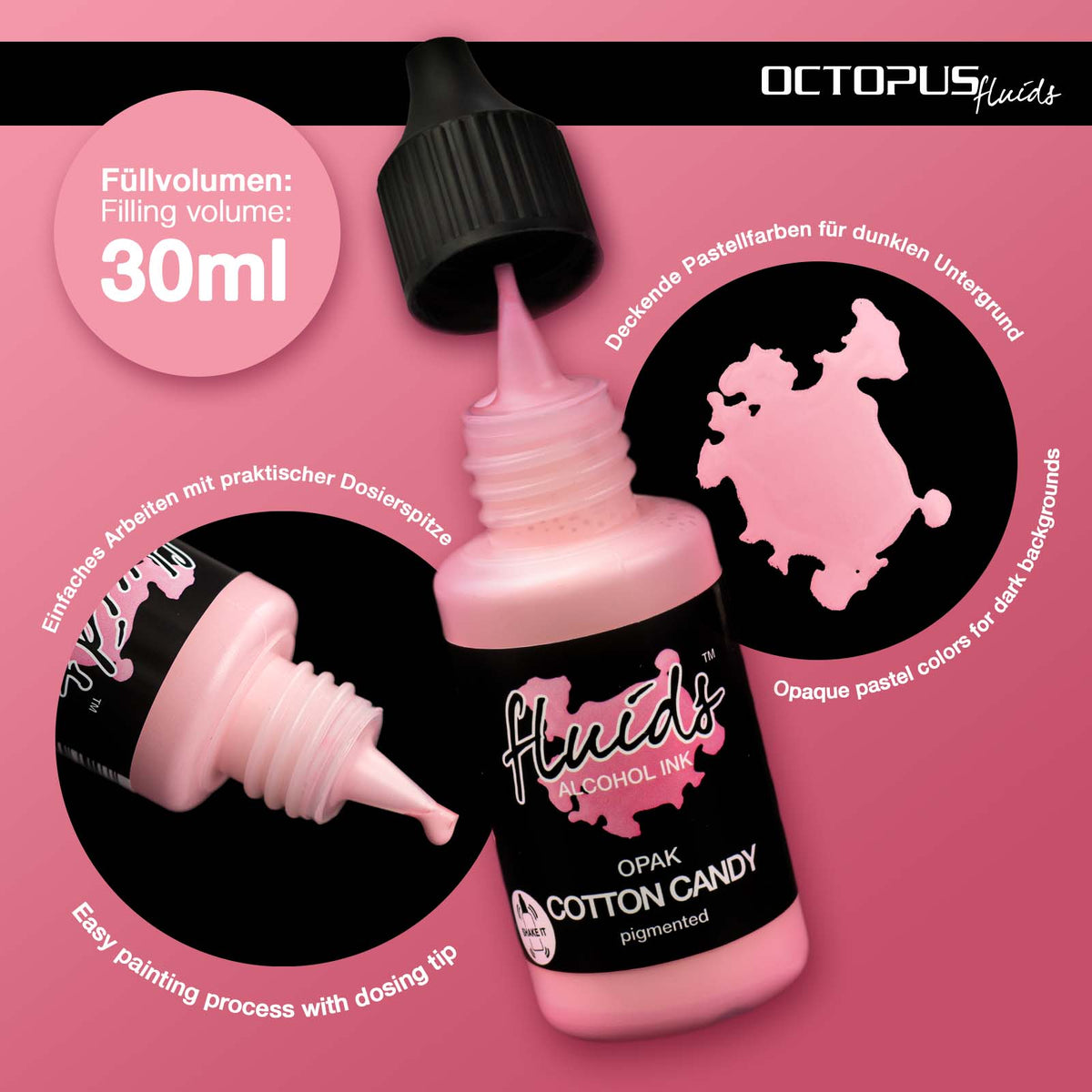 Encre à Alcool OPAK COTTON CANDY 30ml