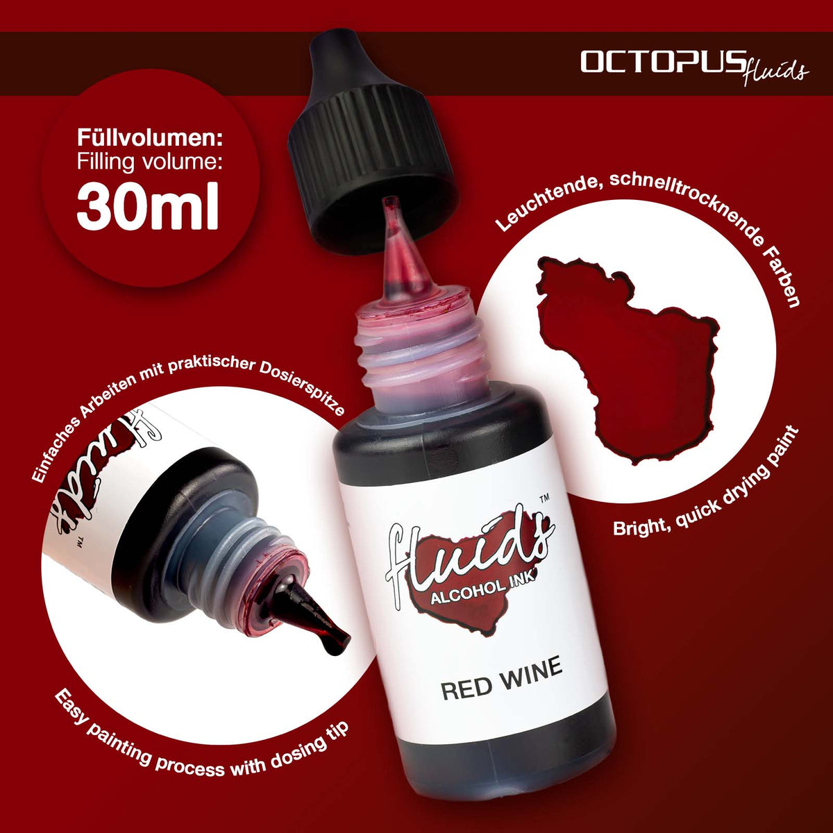 Encre à Alcool RED WINE 30ml