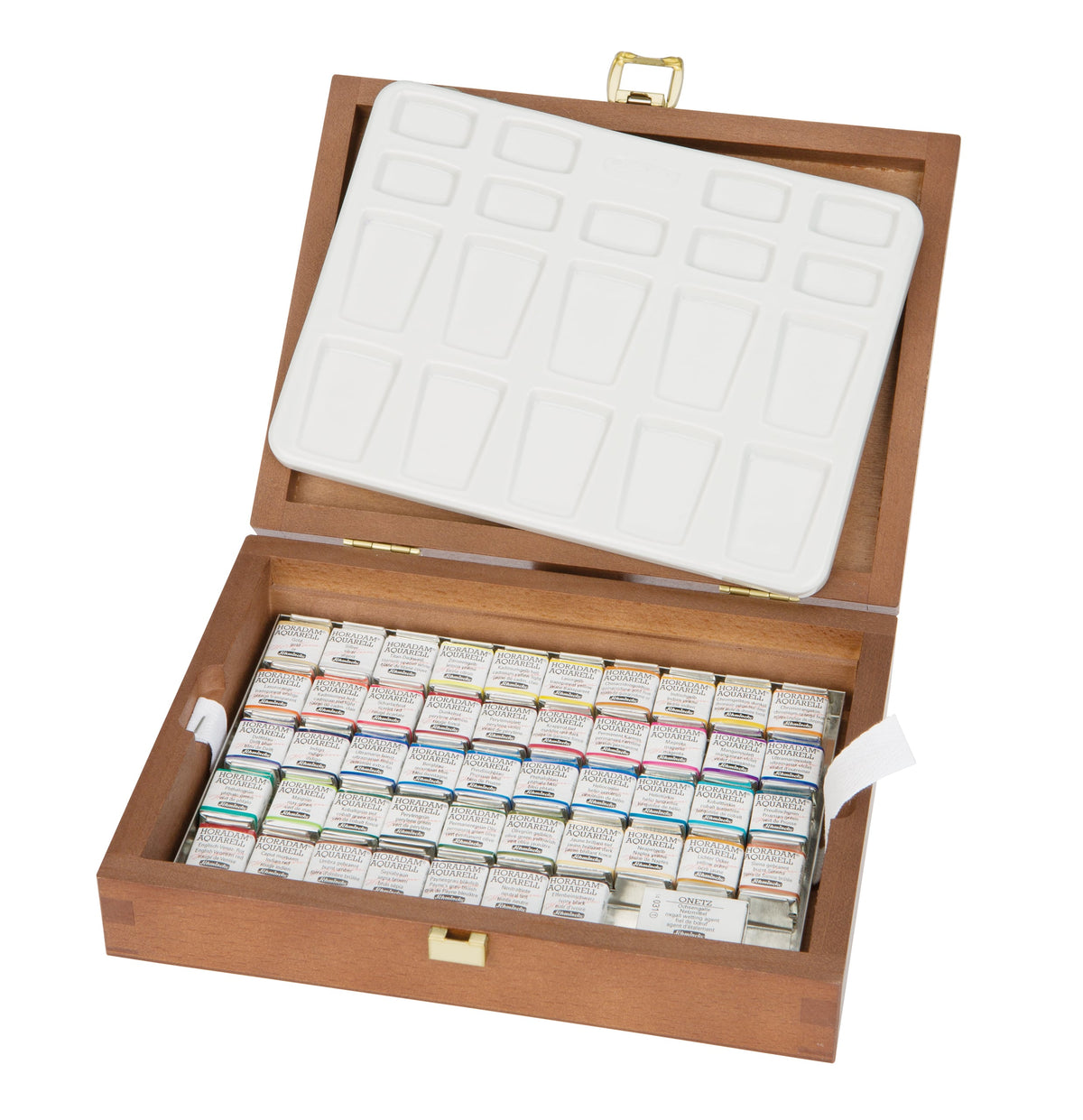 Boite bois HORADAM Aquarelle extra-fine 48 demi-godets