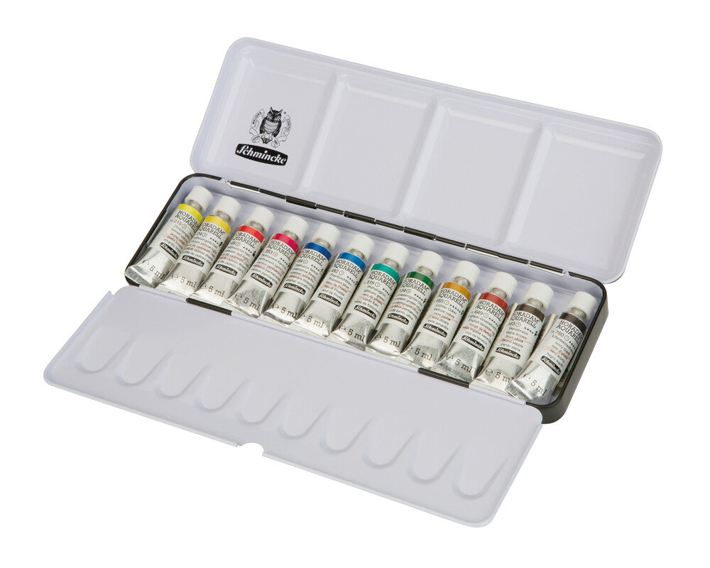 Coffret Horadam Aquarelle LIQUIDE Extra-Fine 12 tubes x 5ml- SCHMINCKE