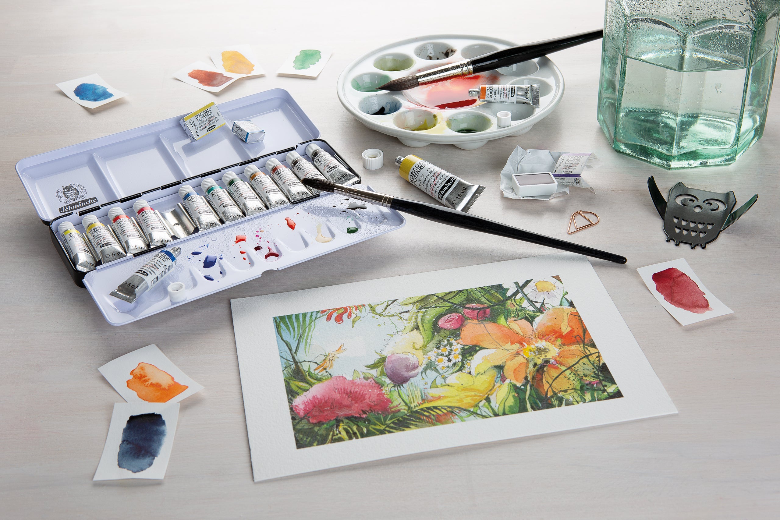 Schmincke - HORADAM® AQUARELL Caja de Pintura Premium con 47 Acuarelas Schmincke - HORADAM® AQUARELL Caja de Pintura Premium con 47 Acuarelas