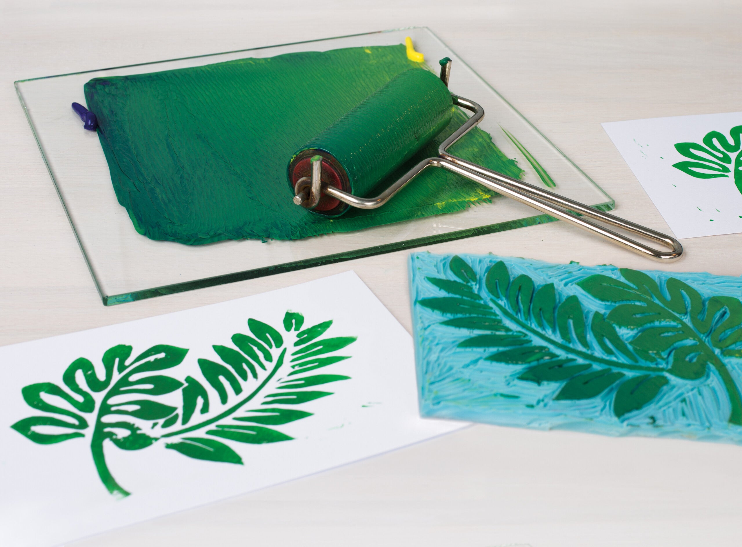 Linol Paper Set LINOL pour LINOGRAVURE College 5 Couleurs x 75ml SCHMINCKE ...