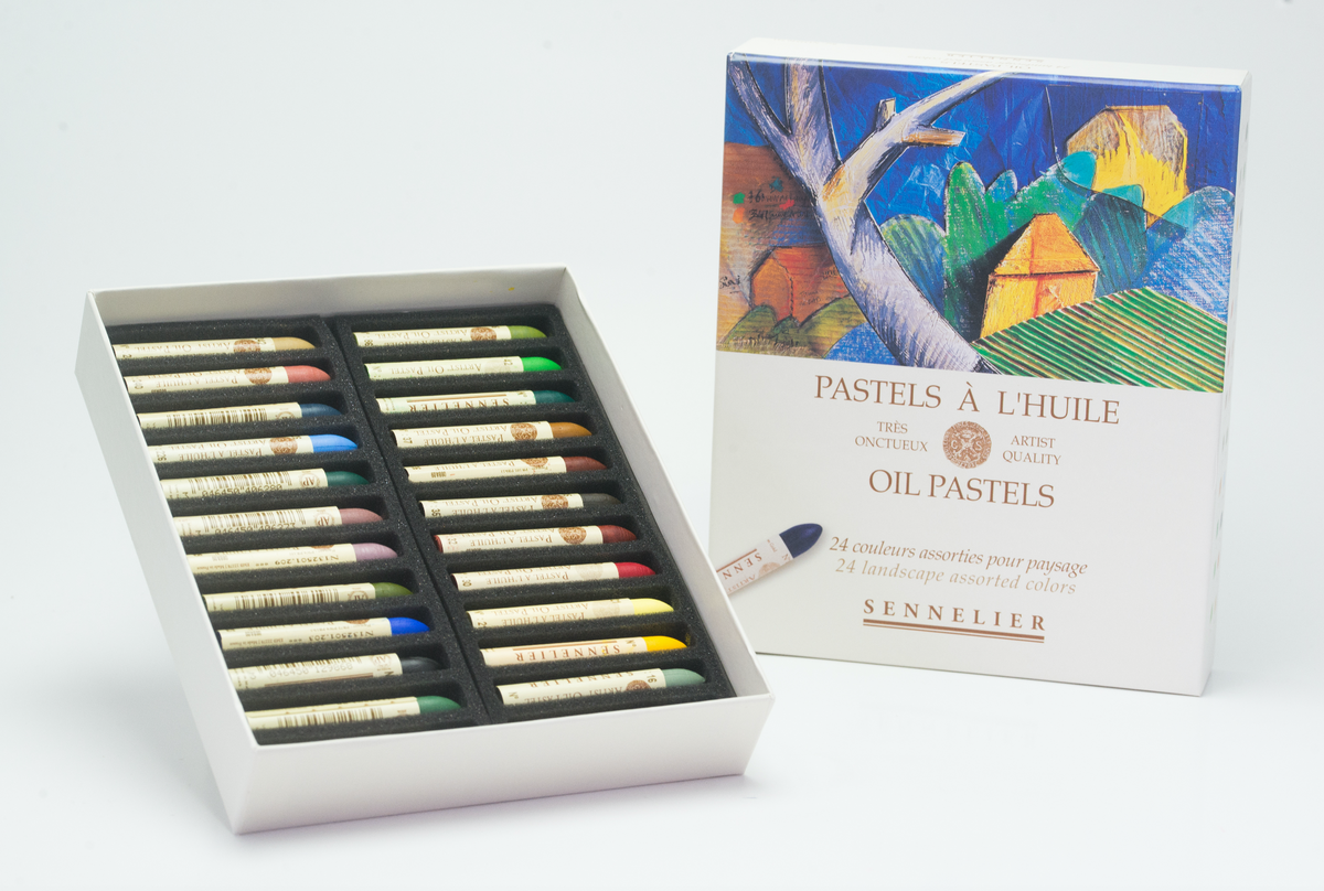 Boite Pastel à l'huile PAYSAGE par sennelier - 24 pastels