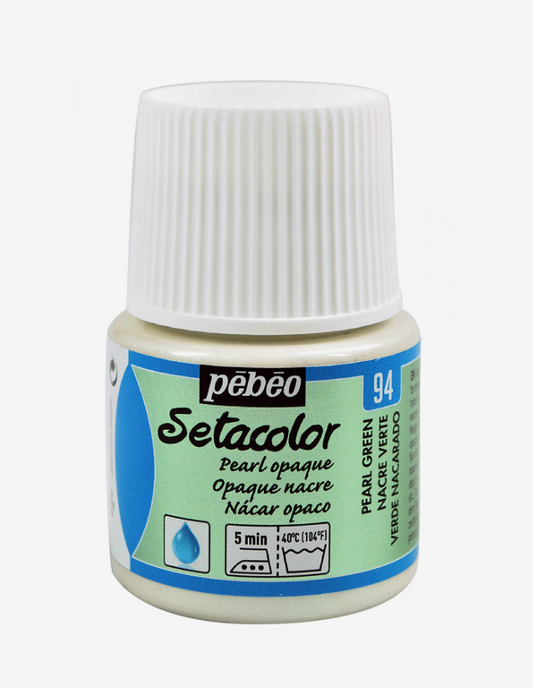 Pebeo Setacolor 45ml NACRE VERTE