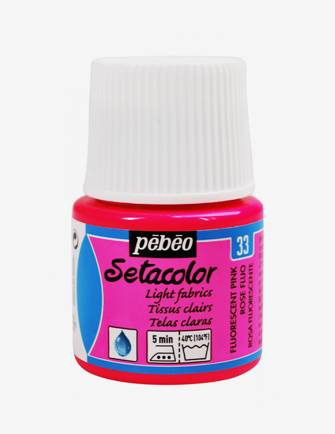 Pebeo Setacolor 45ml ROSE FLUO