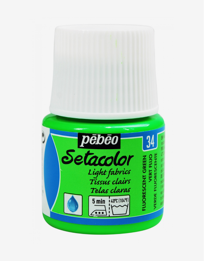 Pebeo Setacolor 45m VERT FLUO