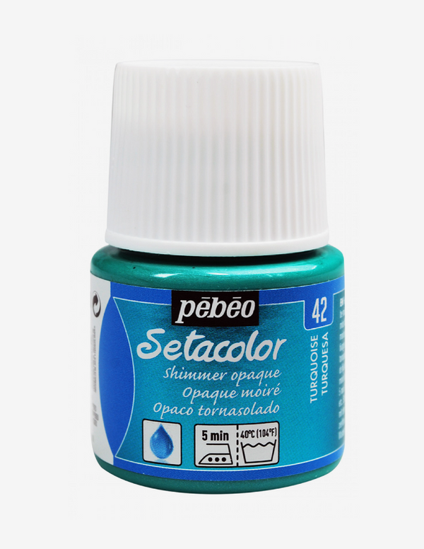 Pébéo Setacolor 45ml TURQUOISE (TISSUS OPAQUES MOIRÉS)