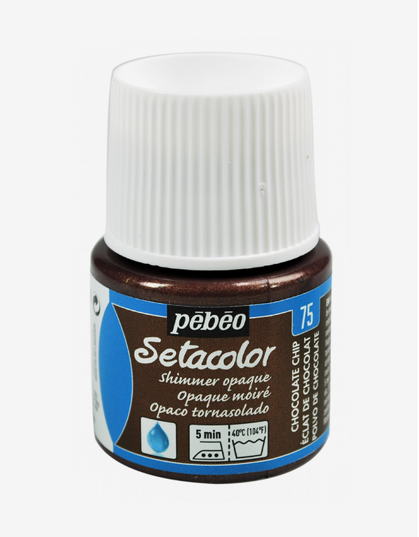 Pébéo Setacolor 45ml ECLAT DE CHOCOLAT (TISSUS OPAQUES MOIRÉS)