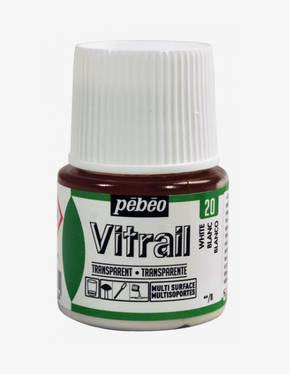 Pebeo Vitrail 45ml  BLANC (transparent)