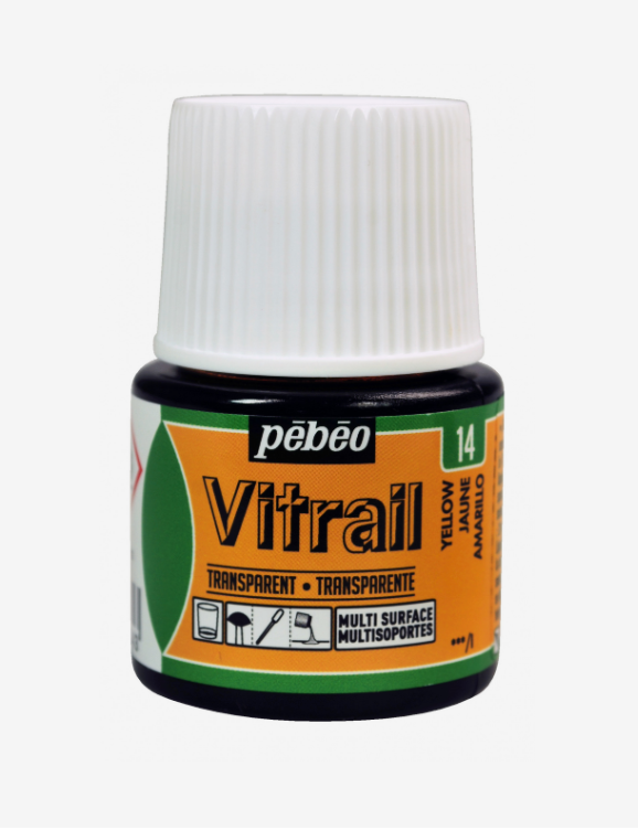 Pébéo Vitrail 45ml JAUNE (transparent)