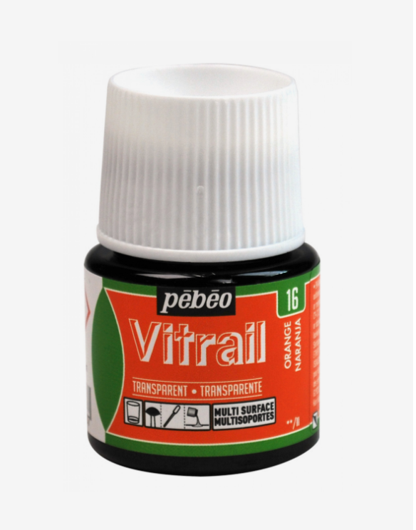 Pébéo Vitrail 45ml ORANGE (transparent)
