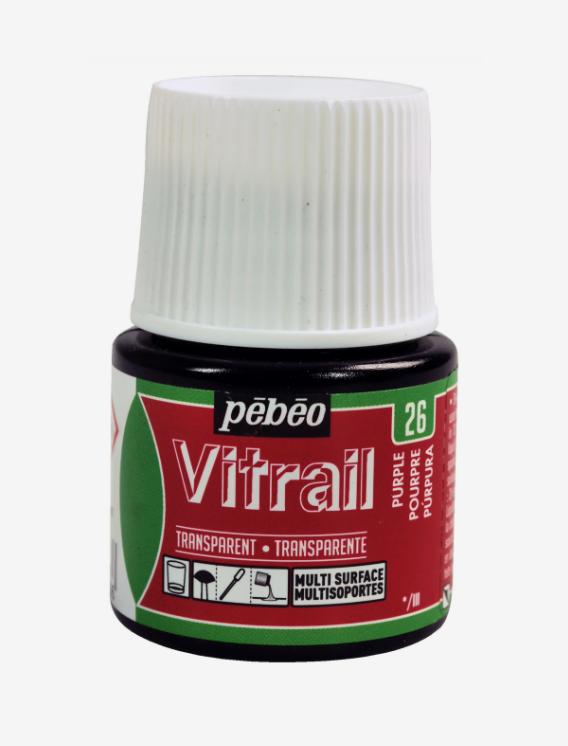 Pébéo Vitrail 45ml POURPRE (transparent)