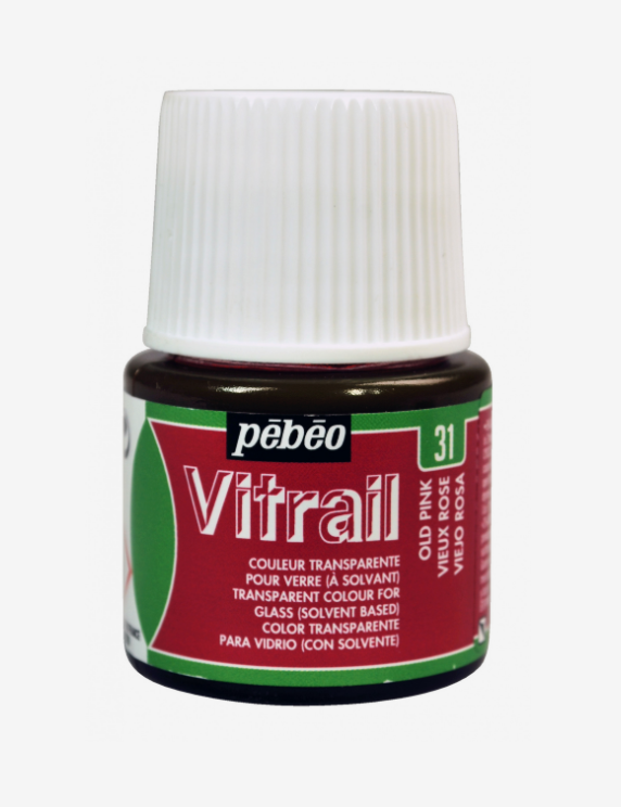 Pebeo Vitrail 45ml  VIEUX ROSE (transparent)