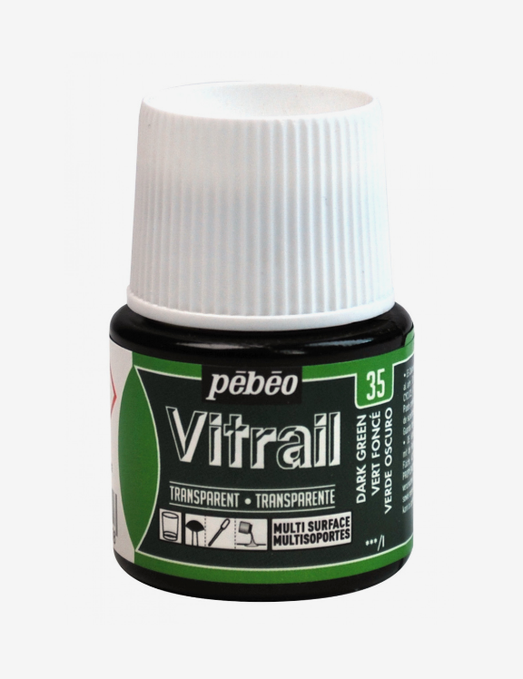 Pébéo Vitrail 45ml VERT FONCÉ (transparent)
