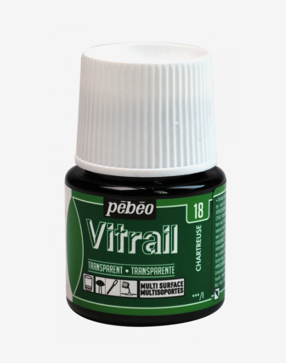 Pébéo Vitrail CHARTREUSE 45ml (transparent)