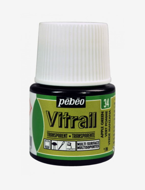 Pébéo Vitrail 45ml VERT POMME (transparent)