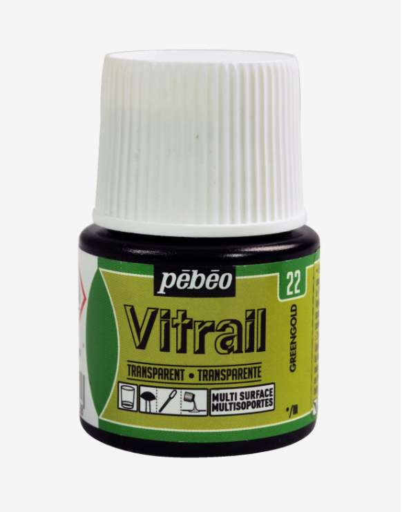Pébéo Vitrail 45ml GREENGOLD (transparent)