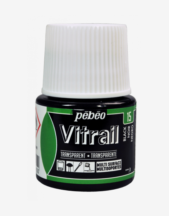 Pébéo Vitrail 45ml NOIR (transparent)