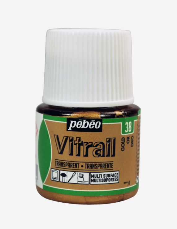 Pebeo Vitrail 45ml GOLD (transparent)