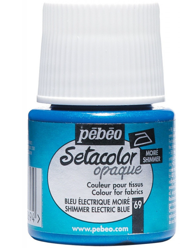 Pebeo Setacolor - BLEU ELECTRIQUE MOIRÉ