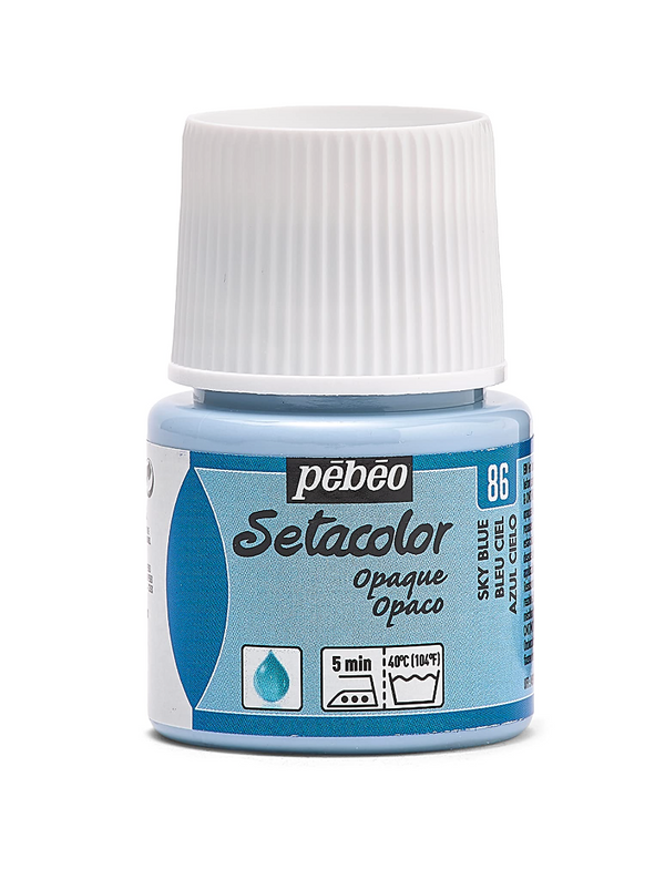 Pebeo Setacolor - BLEU CIEL opaque