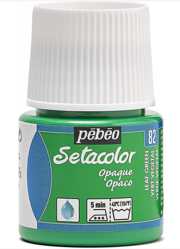 Pebeo Setacolor - VERT VÉGÉTAL opaque