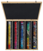 Boite en Bois Aquarelle Extra-Fine 98 couleurs 10ml + 1 pinceau