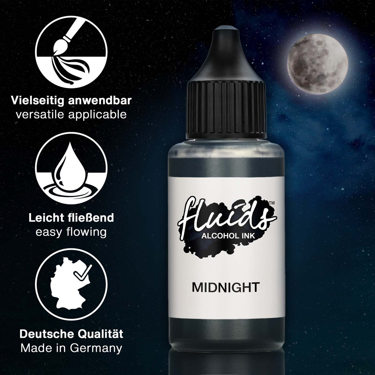 Encre à Alcool BLACK MIDNIGHT 30ml