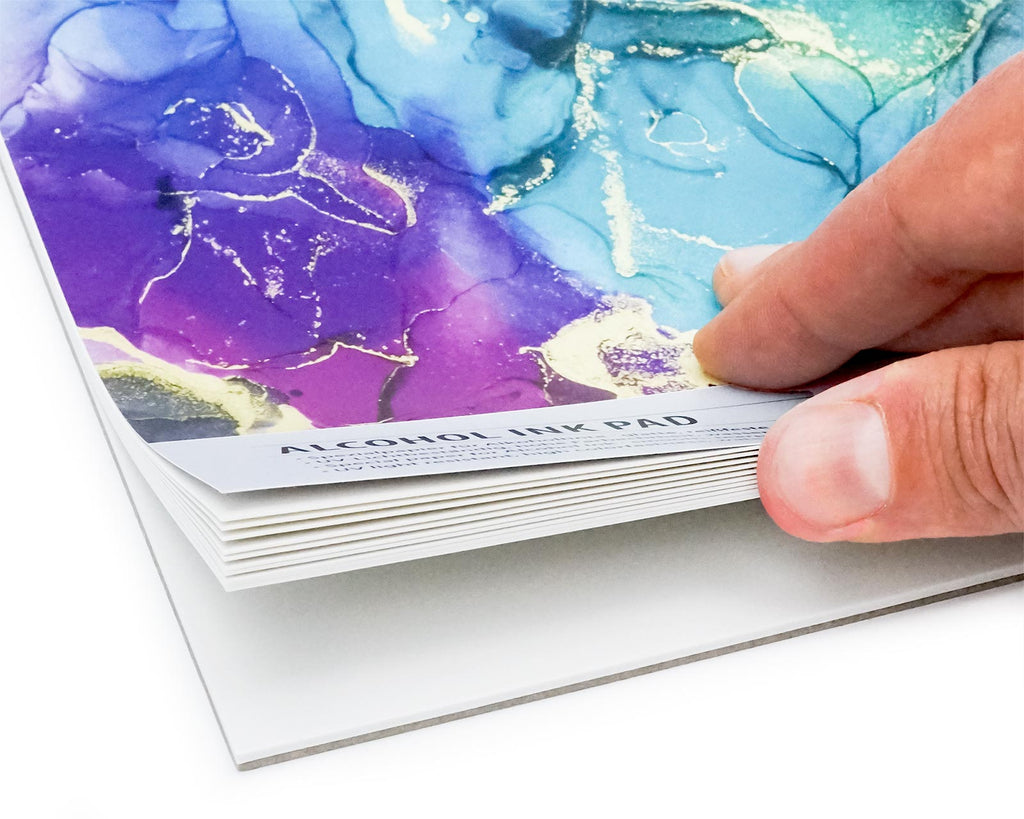 Alcohol Ink Papier Bloc de 15 feuilles 34 cm x 48 cm (525g)