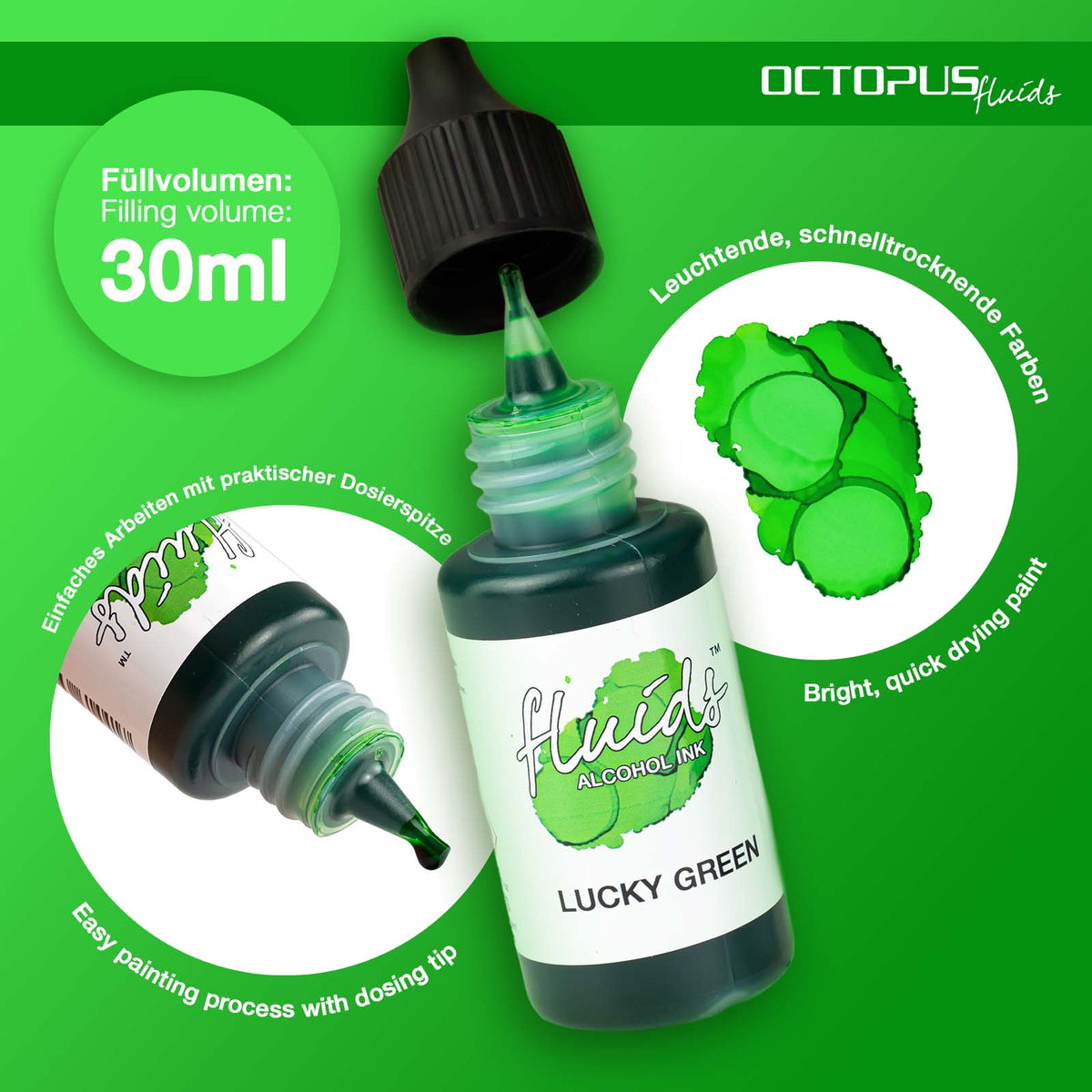 Encre à Alcool LUCKY GREEN 30ml