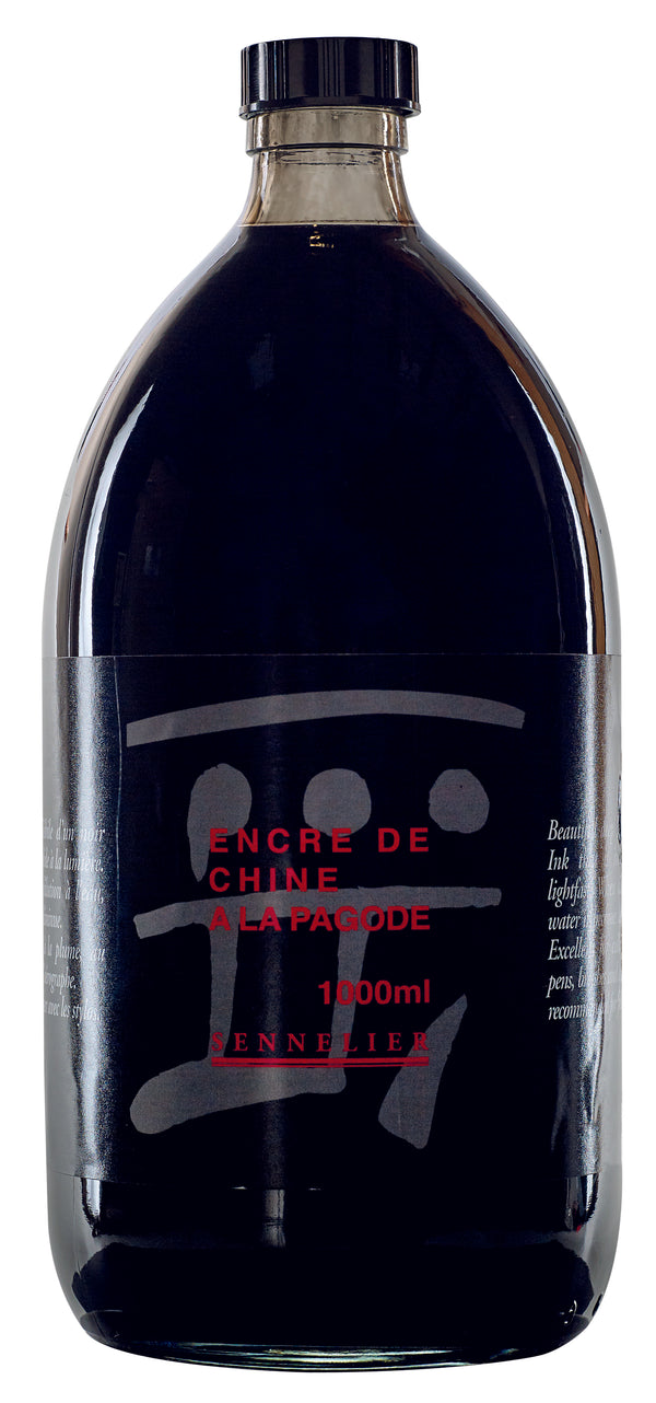 ENCRE DE CHINE A la Pagode Noir 1000ml