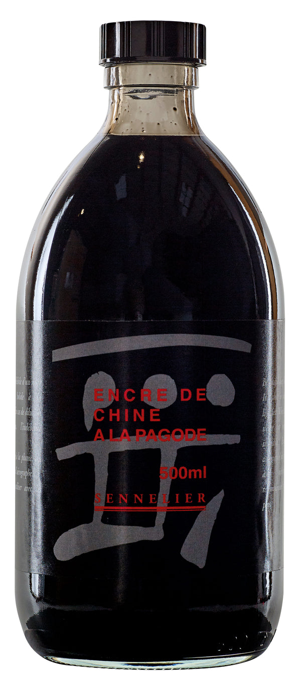 ENCRE DE CHINE A la Pagode Noir 500 ml