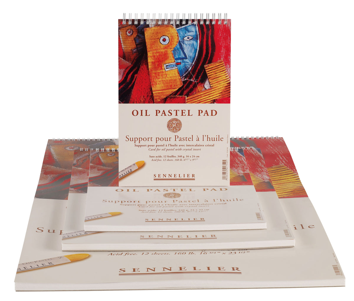 Oil pastel pad 40 x 60 cm - 12 feuilles  340gsm